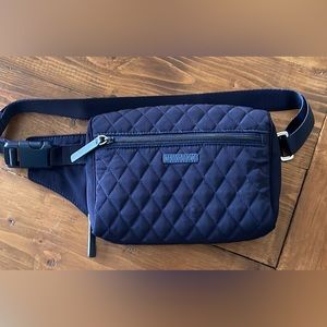 Vera Bradley Quilted Navy Blue Belt Bag